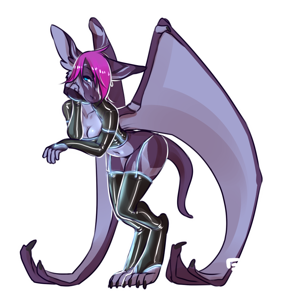 anthro blue_eyes breasts cleavage clothed clothing dragon female fruit_bat looking_at_viewer lotix plain_background skimpy solo transparent_background wings