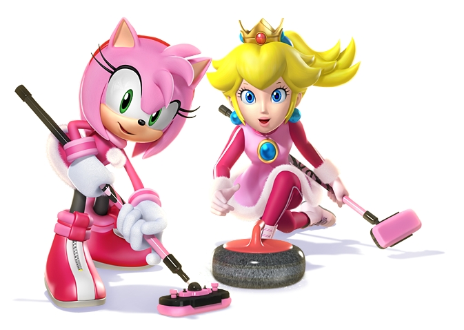 2girls amy_rose mario_&amp;_sonic_at_the_olympic_games mario_&amp;_sonic_at_the_olympic_winter_games multiple_girls princess_peach sonic_the_hedgehog super_mario_bros.