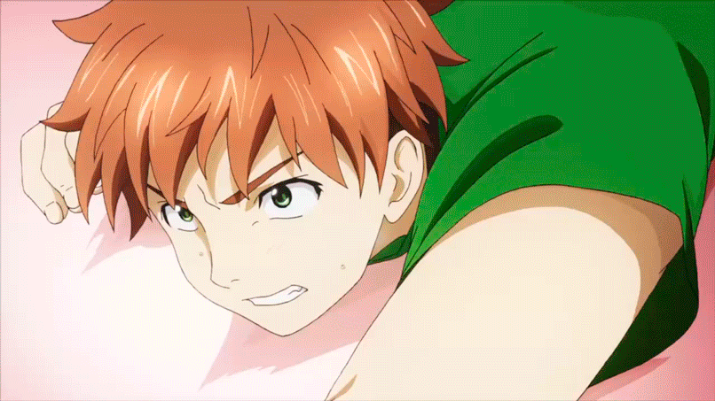 animated_gif climb green_eyes maken-ki! ooyama_takeru orange_hair