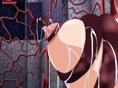 1girl animated animated_gif areolae breasts in'youchuu in'youchuu_shoku in'youchuu in'youchuu_shoku large_breasts lowres nipple_penetration nipple_tweak nipples tentacle