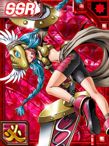 1girl card_(medium) digimon digimon_collectors lowres minervamon olympos_xii shield sword weapon
