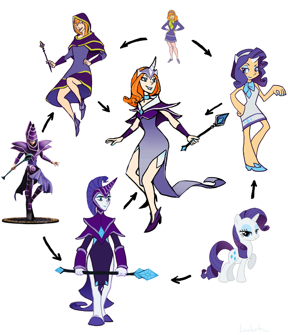 cutie_mark daphne_blake dark_magician dress equine female friendship_is_magic fur fusion hair horn horse human male mammal my_little_pony my_little_pony_friendship_is_magic orange_hair pony purple_hair rarity_(mlp) scepter scooby-doo scooby-doo_(series) unicorn unknown_artist wand white_fur yu-gi-oh yu-gi-oh!