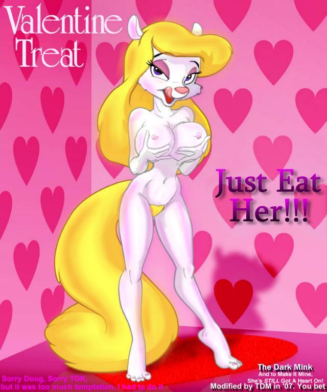 animaniacs anthro big_breasts breast_grab breast_squeeze breasts cleavage doug_winger edit erect_nipples female grope holidays licking licking_lips mammal minerva_mink mink mustelid navel nipple_bulge nipples nude pubes solo teasing the_dark_mink tongue tongue_out valentine's_day valentine's_day
