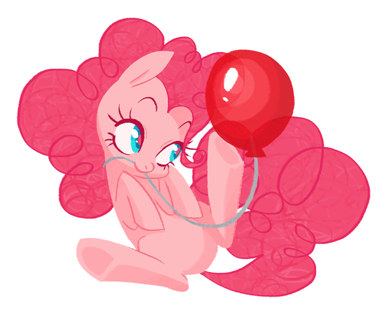 alpha_channel animated balloon blue_eyes cute equine female feral floating friendship_is_magic hair horse mammal mouth_hold my_little_pony pink_hair pinkie_pie_(mlp) plain_background pony quere solo string transparent_background