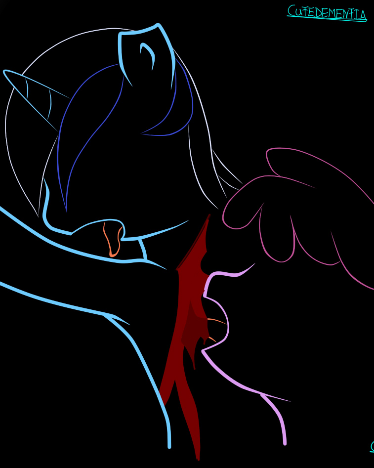 blood colgate_(mlp) cronolgical cutedementia equine female friendship_is_magic hair horse mammal multi-colored_hair my_little_pony pony tongue wounded