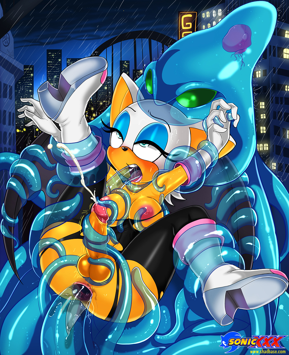 anal_penetration anus balls bat blush breasts chaos cum cum_while_penetrated cumshot dickgirl forced fucked_silly intersex mammal orgasm penetration penis rouge_the_bat sega sonic_(series) tentacles therealshadman
