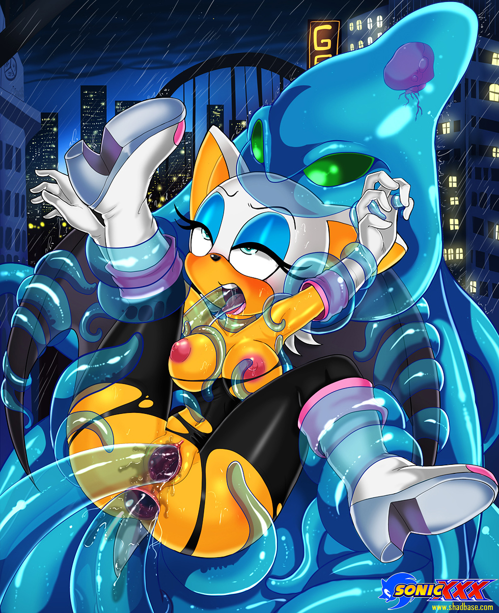anal_penetration anus bat blush breasts chaos female forced fucked_silly mammal penetration pussy rouge_the_bat sega sonic_(series) tentacles therealshadman vaginal