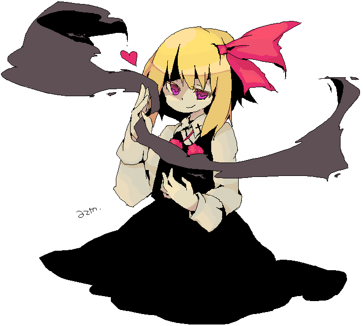 azuma_seiji black_magic dark darkness oekaki rumia solo touhou