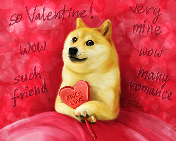 &lt;3 ambiguous_gender black_nose brown_eyes canine dog doge english_text fur holidays looking_at_viewer mammal meme shiba_inu solo tan_fur text trisste valentine's_day valentine's_day whiskers