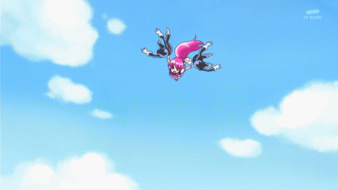 aino_megumi animated animated_gif cure_lovely epic fight fighting happinesscharge_precure! lowres precure touei