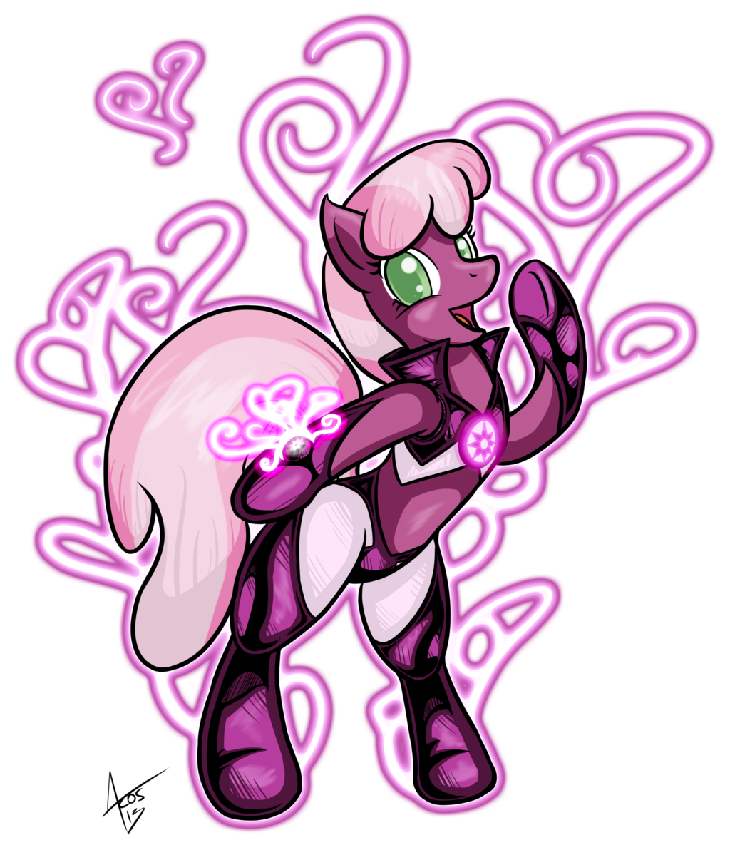 alpha_channel anthro anthrofied cheerilee_(mlp) clothing crossover cynos-zilla english_text equine female friendship_is_magic green_lantern_(series) horse mammal my_little_pony pink_lantern plain_background pony ring signature smile solo star_sapphires text transparent_background