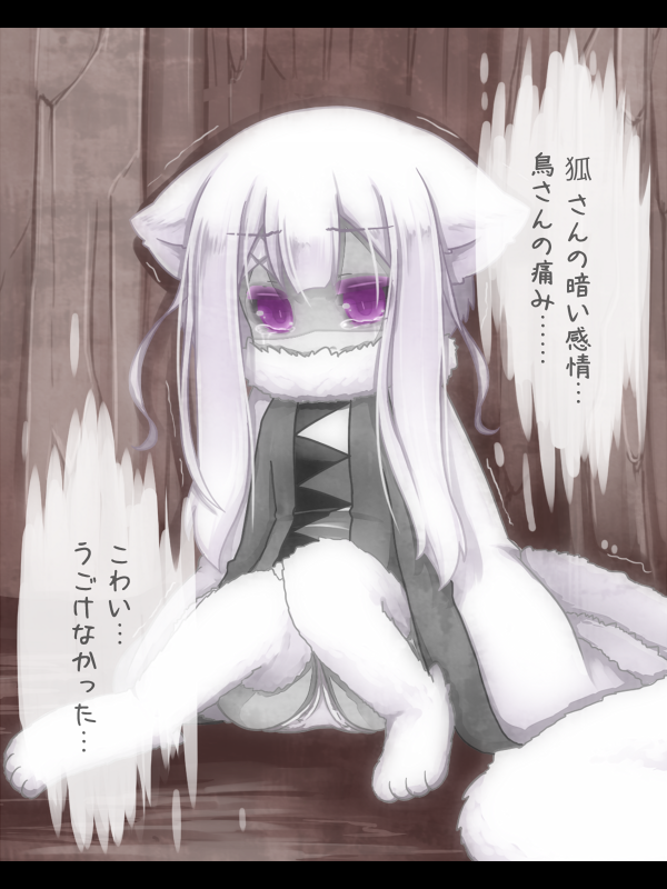 animal_ears long_hair nightmare_cat pixiv_fantasia pixiv_fantasia_fallen_kings purple_eyes solo translation_request white_hair