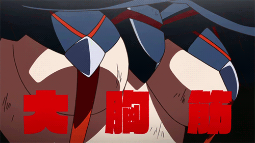 animated animated_gif bouncing_breasts breasts kill_la_kill matoi_ryuuko screencap senketsu underboob