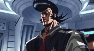 animated animated_gif black_hair dandy_(space_dandy) lowres pose space_dandy