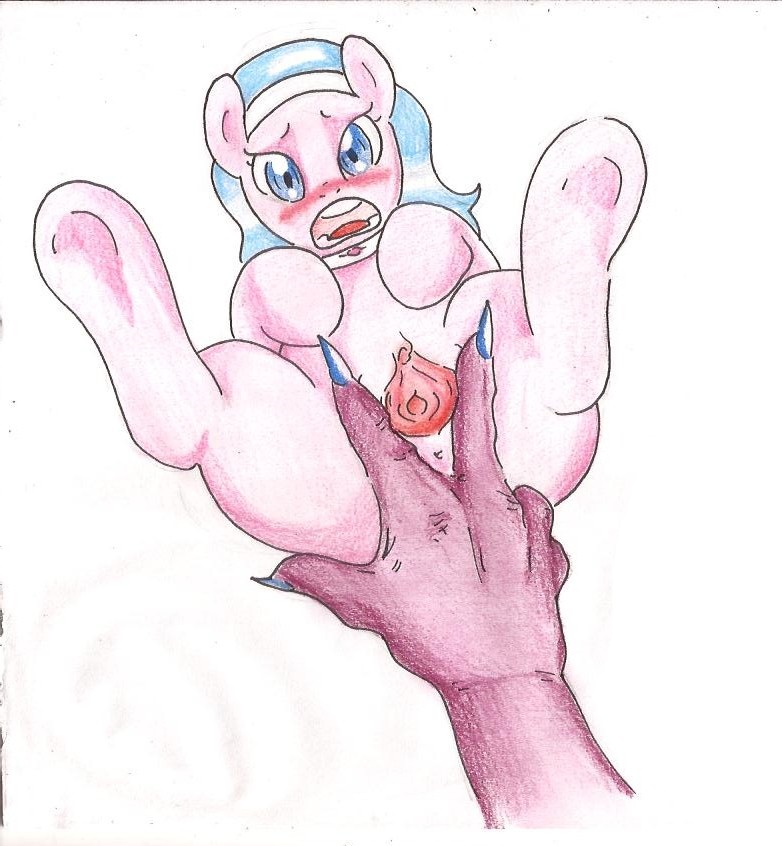 blue_eyes blue_hair blush equine female feral fingers forced friendship_is_magic fur hair hooves horse mammal my_little_pony open_mouth pink_fur plain_background pony pussy rape spread_legs spread_pussy spreading themasterdramon white_background
