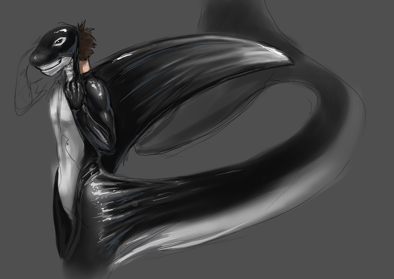 hyper invalid_tag latex_(artist) mammal marine orca rubber suit transformation whale