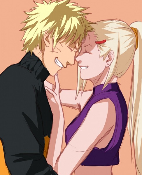 1boy 1girl blonde_hair couple naruto smile uzumaki_naruto yamanaka_ino