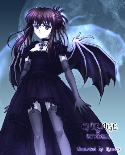 chikage_(sister_princess) cross gothic lowres sister_princess wings