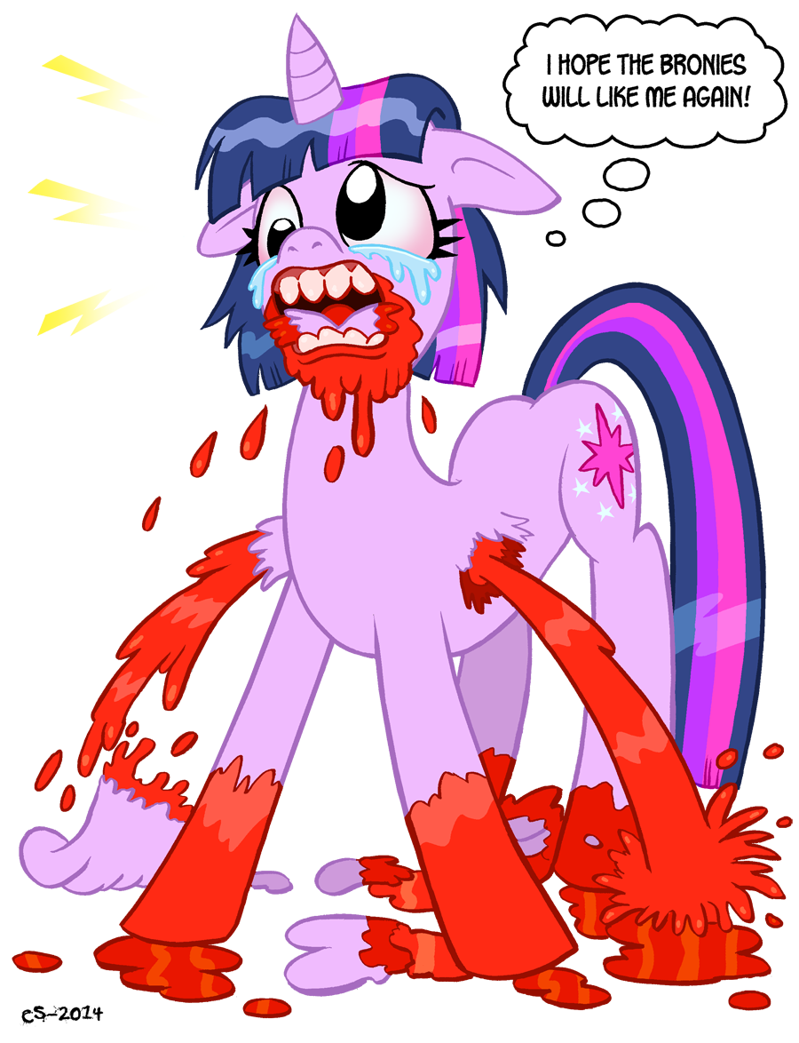 alpha_channel and_nothing_of_value_was_lost autocannibalism autophagy black_eyes blood brony cannibalism crying curtsibling cutie_mark dismemberment eating english_text equine female feral friendship_is_magic fur gore hair horn mammal multi-colored_hair my_little_pony pegasus pink_hair purple_fur purple_hair text the_truth three_tone_hair twilight_sparkle_(mlp) unicorn winged_unicorn wings