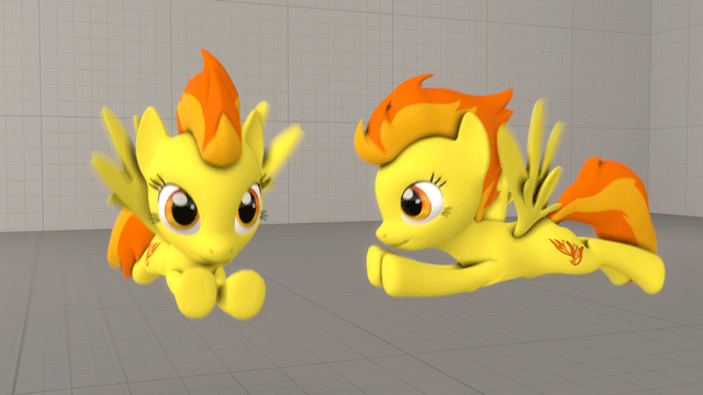 amber_eyes animated argodaemon cgi cutie_mark equine female feral friendship_is_magic hair horse mammal my_little_pony pegasus pony solo source_filmmaker spitfire_(mlp) two_tone_hair wings wonderbolts_(mlp)