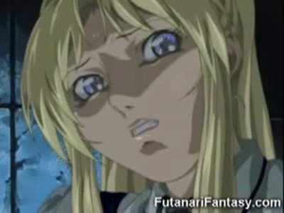 1girl animated animated_gif bible_black blonde_hair futanari penis rape tagme uncensored