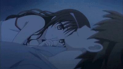 1girl animated animated_gif ass ass_grab bangs blush boxers breasts brother_and_sister brown_hair clenched_hands closed_eyes fingering groping lowres lying on_bed open_mouth panties pillow shaking short_hair siblings sideboob sidelocks sleeping spiked_hair subtitled teardrop to_love-ru underwear yellow_eyes yuuki_mikan yuuki_rito