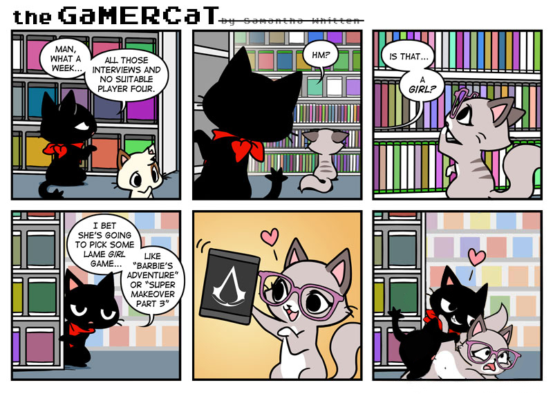 animated bubble cat clothing comic cute dialog edit english_text eyewear feline female forced fur gamer_cat gamercat games glasses glitch_(character) humor male mammal open_mouth penetration penis pussy rape samantha_whitten scarf sex straight text tongue vaginal vaginal_penetration