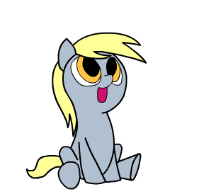 :o ambiguous_gender angry animated blinking blonde_hair cgi cute derp derp_eyes derpy_hooves_(mlp) equine friendship_is_magic fur grey_fur hair humor justdayside looking_up low_res mammal my_little_pony open_mouth scrunchy_face smile struggling yellow_eyes young