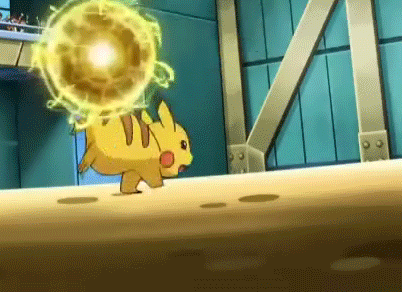 animated animated_gif citron_(pokemon) electricity energy_ball fur lowres nintendo no_humans pikachu pokemon pokemon_(anime) solo tail