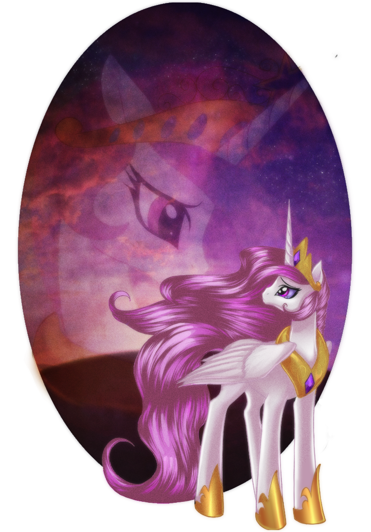 alpha_channel crown equine female feral friendship_is_magic fur hair horn horse long_hair mammal my_little_pony pink_hair pony princess_celestia_(mlp) rizcifra royalty solo white_fur winged_unicorn wings