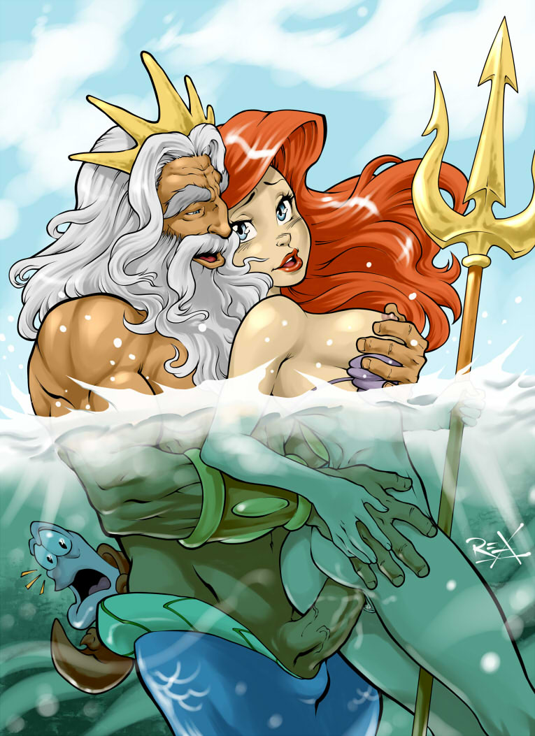 age_difference anthro ariel arthropod biceps butt crab crustacean cum daughter disney erection father female feral from_behind group hair half-closed_eyes hand_on_breasts hand_on_chest incest long_hair looking_back looking_down male manly marine mermaid muscles navel nipples nude open_mouth orgasm outside parent penetration penis pussy r_ex scalie sebastian sex size_difference straight teeth the_little_mermaid tongue triton vaginal vaginal_penetration vein veiny_penis water wet