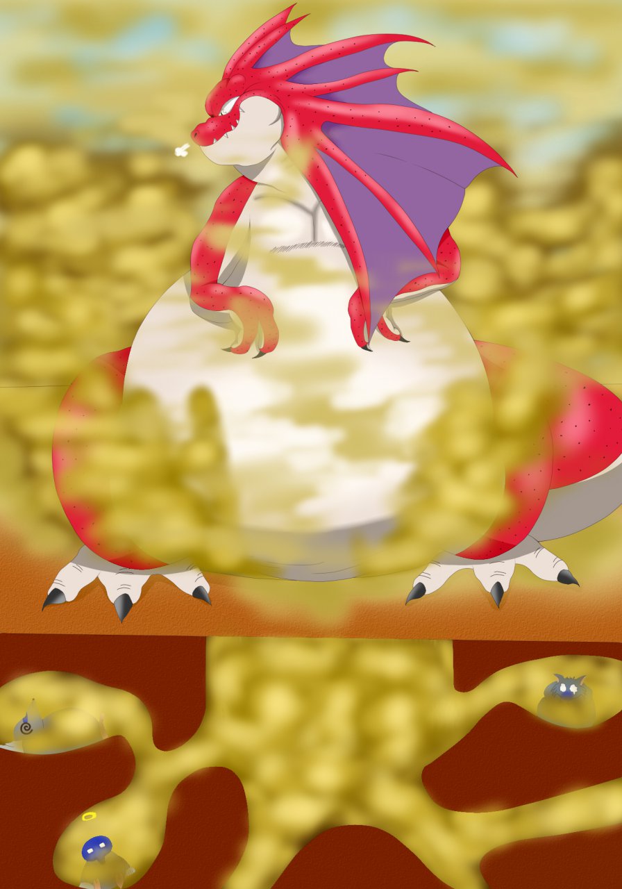 big_belly dragon dragon_quest fard fart gas great_argon_lizard lizard mustard_gas reptile scalie video_games