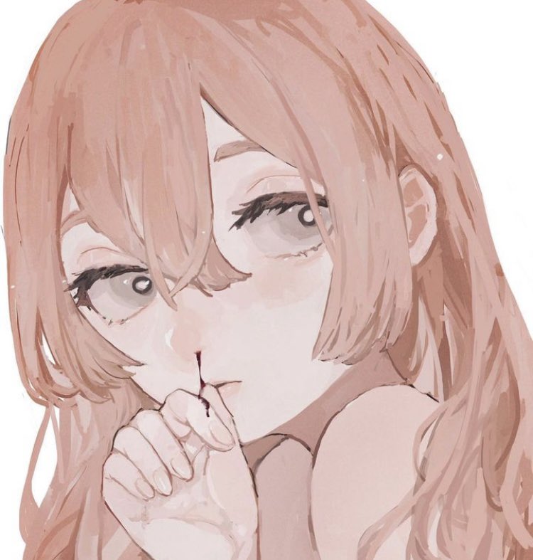 1girl bare_shoulders bleeding blood blood_on_face close-up enimo expressionless grey_eyes hair_between_eyes long_hair looking_at_viewer nosebleed original pink_hair simple_background solo white_background