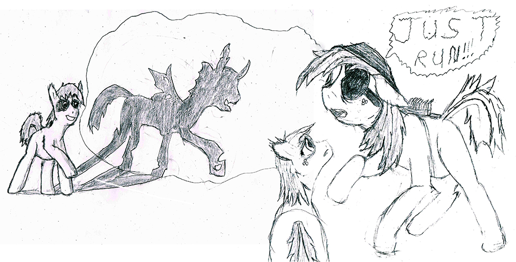 changeling derpsickle equine female friendship_is_magic horse mammal my_little_pony original_character scared young