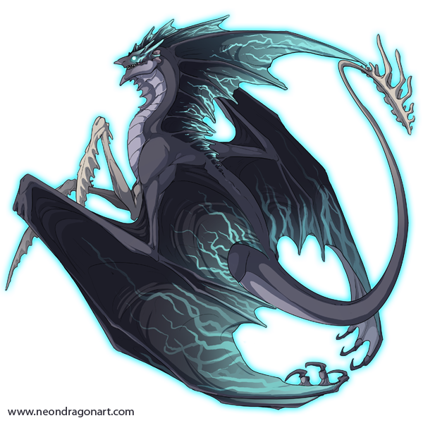 deity diety dragon fin flight_rising glowing glowing_eyes male neondragon scalie solo stormcatcher stripes wings