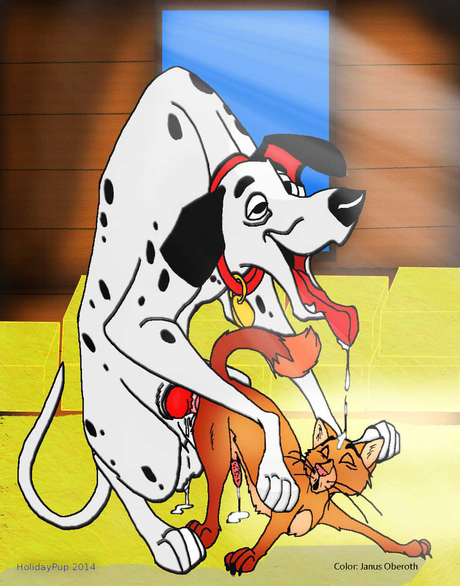 canine cat dalmatian disney dog feline feral gay holidaypup interspecies male mammal penis pongo tibbs tight_fit tongue tongue_out