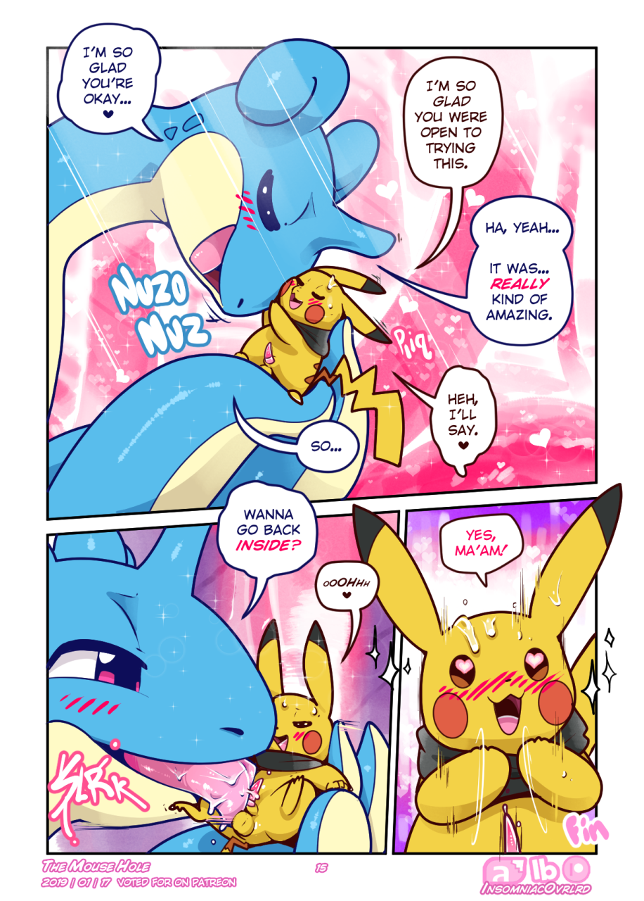 &lt;3 2019 animal_genitalia black_fur blue_skin blush comic dialogue duo english_text erection eyes_closed female feral feral_on_feral fur insomniacovrlrd lapras licking male male/female nintendo open_mouth oral penis penis_lick pikachu pink_penis pok&eacute;mon pok&eacute;mon_(species) saliva sex size_difference tan_skin tapering_penis text tongue tongue_out video_games yellow_fur