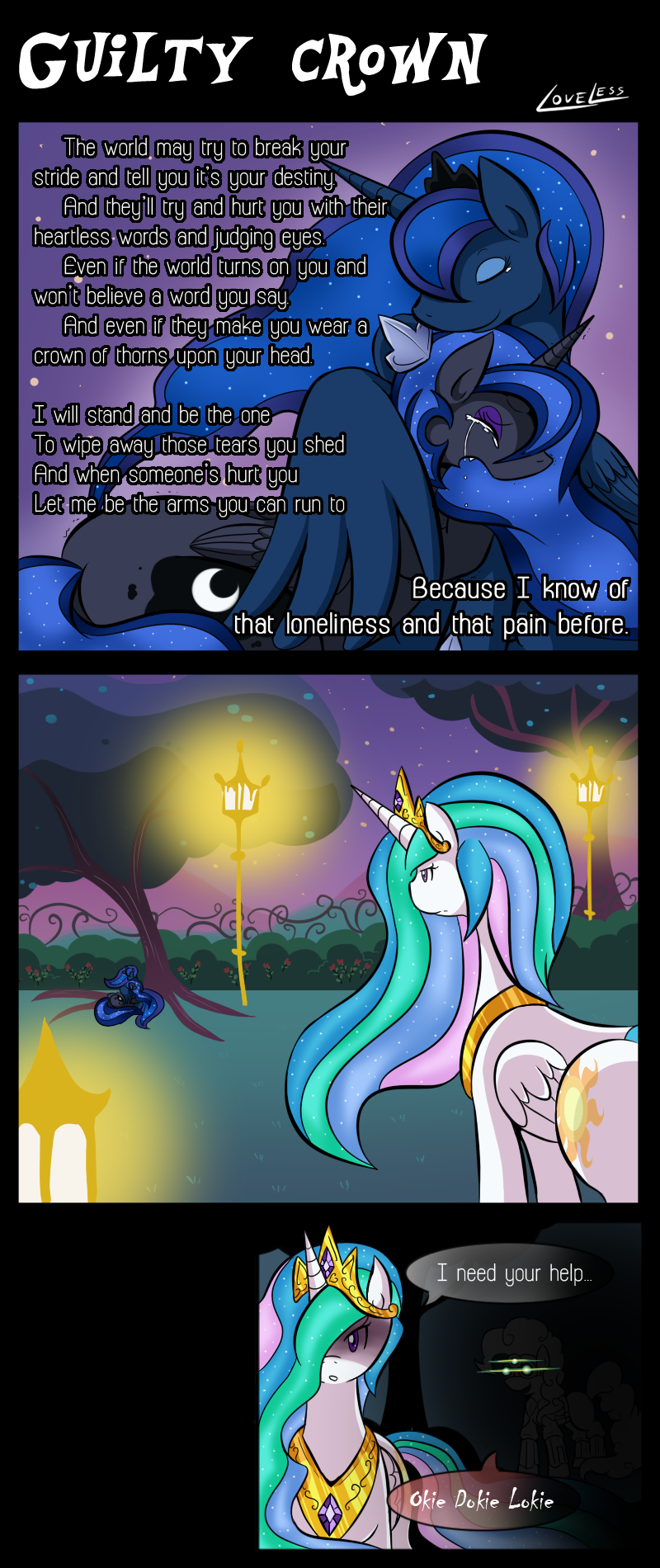 2013 comic crying cutie_mark earth_pony english_text equine female feral friendship_is_magic fur group hair horn horse mammal my_little_pony nightmare_moon_(mlp) pinkie_pie_(mlp) pony princess_celestia_(mlp) princess_luna_(mlp) tears text vavacung winged_unicorn wings