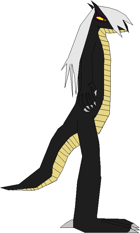 anthro dragon hair male sen silver_hair