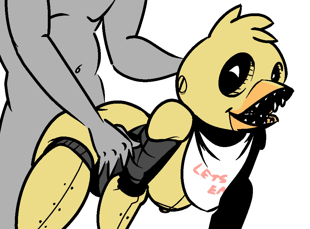 avian beak breasts chica female fnaf from_behind male sex