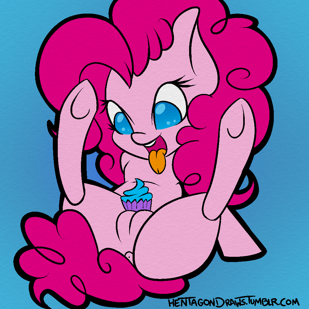anus cupcake female friendship_is_magic hentagon my_little_pony pinkie_pie_(mlp) pussy solo
