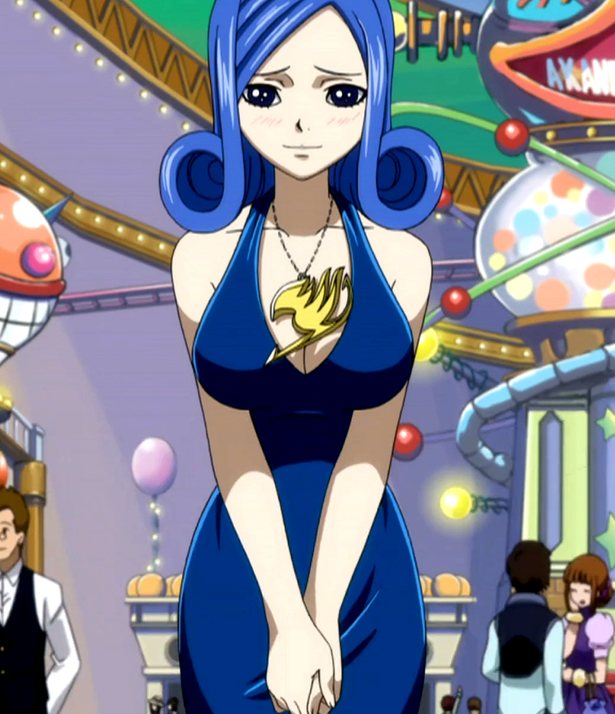 blue_dress blue_eyes blue_hair fairy_tail juvia_loxar screenshot sparkling_eyes