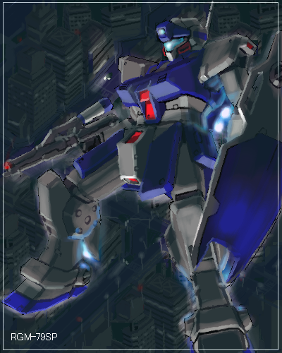 city colony_interior gm_(mobile_suit) gm_sniper_ii gun gundam gundam_0080 mecha rgm4649 shield weapon