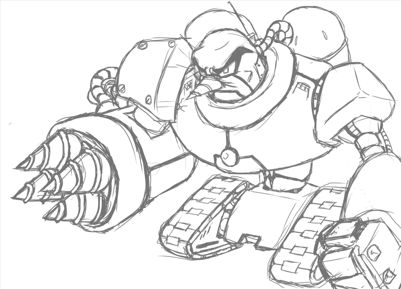 drill drill_arm grounder machine mechanical monochrome redux robot sega sketch solo sonic_(series) the_adventures_of_sonic_the_hedgehog treads yamato1