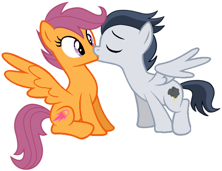 2014 alpha_channel cute dreamcasterpegasus equine female feral friendship_is_magic horse kissing male mammal my_little_pony pegasus rumble_(mlp) scootaloo_(mlp) wings