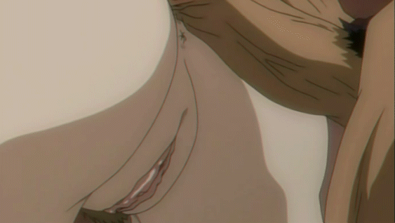 all_fours angel_blade angel_blade_punish animated animated_gif anus ass blonde_hair bottomless clitoris doggystyle eyes_closed from_behind hishizaki_shaia_(angel_blade) labia nude oobari_masami open_mouth penis pussy rape sex uncensored uno_makoto vaginal