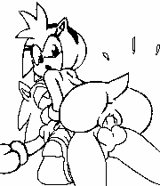 1boy 1girl amy_rose animated animated_gif anus ass cowgirl_position furry girl_on_top headband is looking_back lowres monochrome nude penis sega sex sonic sonic_team sonic_the_hedgehog straddling uncensored vaginal