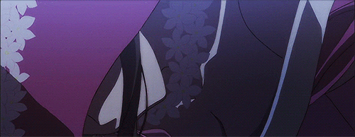 1girl animated animated_gif elbow_gloves facial_tattoo gloves hat solo tattoo v_lila_f witch witch_hat yozakura_quartet