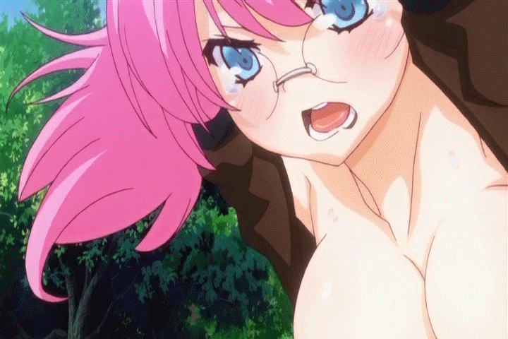 1girl animated animated_gif blue_eyes bouncing_breasts breast_grab breasts clothed_sex erect_nipples glasses grabbing large_breasts moaning nipples rance_01 sex short_twintails sill_plain solo_focus tears twintails