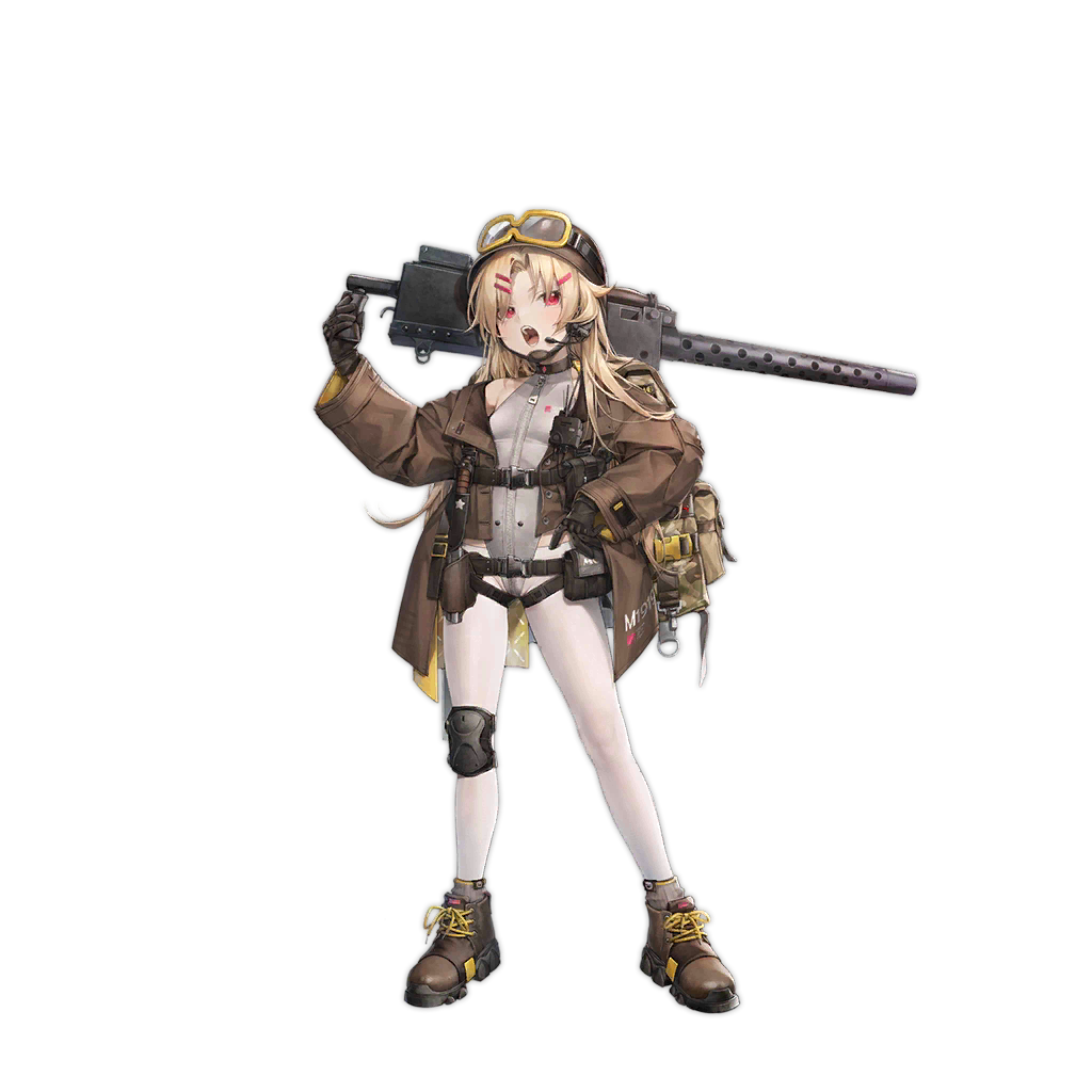 1girl ankle_boots as109 backpack bag bare_shoulders black_choker black_gloves blonde_hair boots brown_bag brown_coat brown_footwear brown_headwear browning_m1919 chin_strap choker coat full_body girls'_frontline gloves goggles goggles_on_headwear grey_leotard gun hair_ornament hairclip headset helmet holding holding_gun holding_weapon knee_pads knife knife_sheath leotard light_blush long_hair long_sleeves m1919a4_(girls'_frontline) m1919a4_(mod3)_(girls'_frontline) no_pants off_shoulder official_alternate_costume official_art open_mouth over_shoulder pantyhose parted_bangs pouch red_eyes sheath simple_background single_knee_pad snap-fit_buckle solo standing third-party_source transparent_background two-sided_coat two-sided_fabric weapon weapon_over_shoulder white_pantyhose yellow-framed_eyewear zipper zipper_leotard zipper_pull_tab